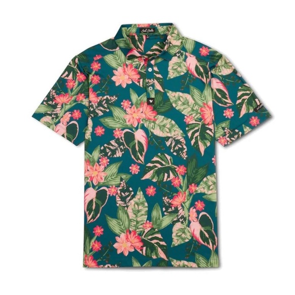 Bad Birdie Men's Golf Polo Size Large Style Bad Botanist - Picture 1 of 9